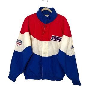 New York Giants Vintage Windreaker Jacket Mens XL Apex One Full Zip